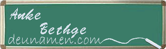 Anke Bethge Visitenkarte